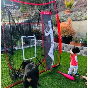 7 ft x 7 ft Baseball Softball Hitting Pitching Practice Net
